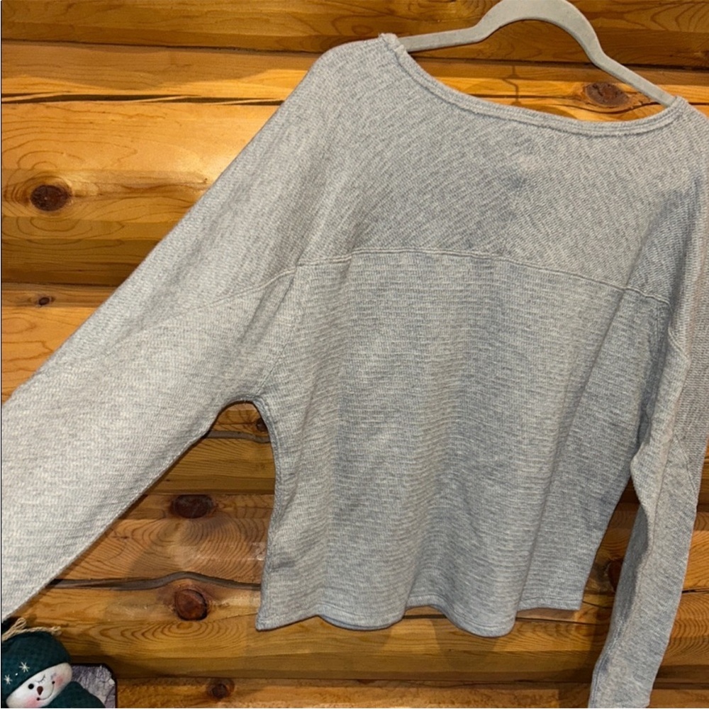 Free People NWT Jess Long Sleeve Size Medium in Heather Gray - Picture 11 of 12